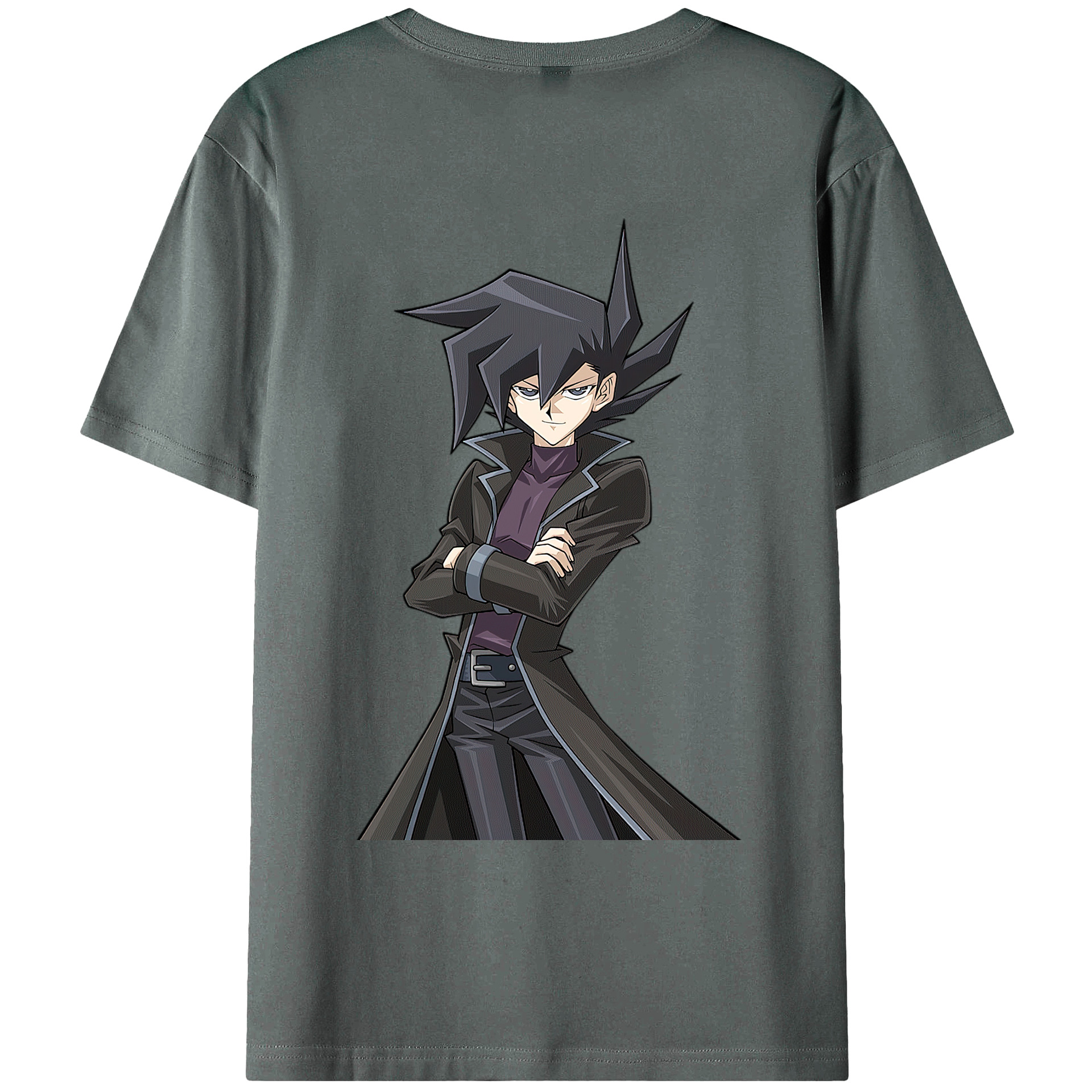 （画像用） 遊☆戯☆王 Yu-Gi-Oh! 綿100％ メンズ半袖Tシャツ（バックプリント） 通気性